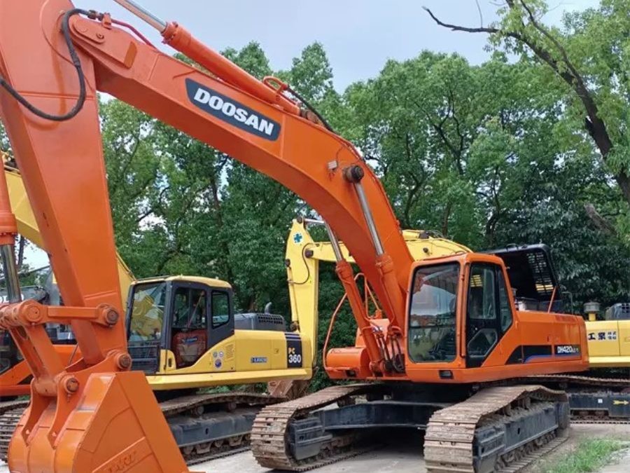 Korea Stosowany grabarz Doosan na sprzedaż używany DX420LC Maszyny Jindongyu