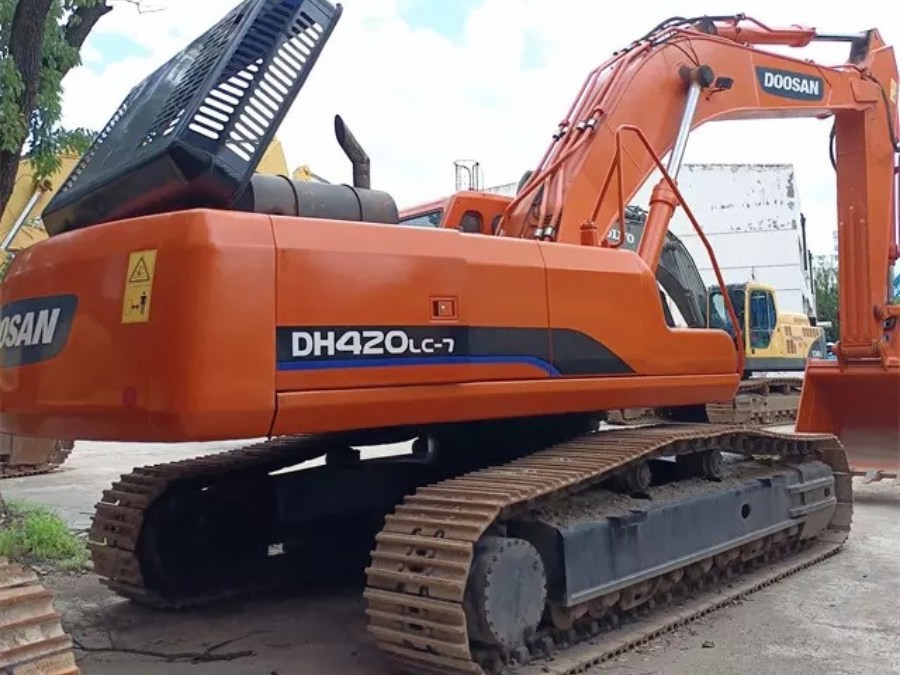 Korea Stosowany grabarz Doosan na sprzedaż używany DX420LC Maszyny Jindongyu