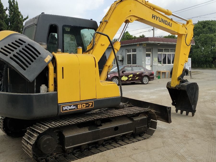 Korea używany grabarz Hyundai na sprzedaż używany R80-7 8 Ton Jindongyu Machinery