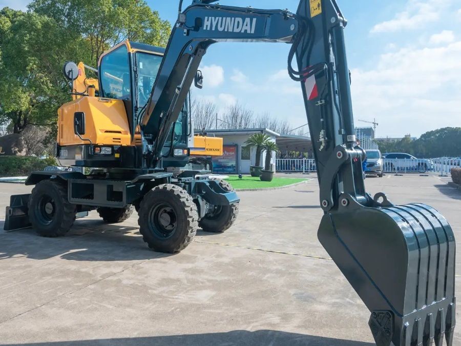 Nowy koreański Hyundai Excavator HW60 6 Ton Wheel Jindongyu Machinery